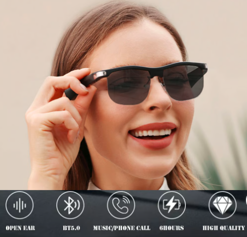 Smart Wireless Headphone Sunglasses